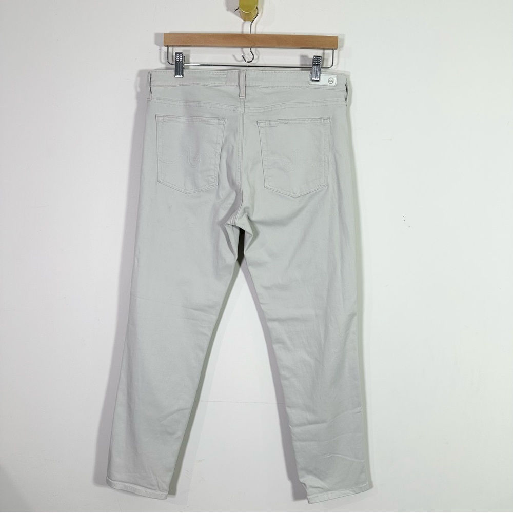 AG Adriano Goldschmied Light Gray Prima Cigarette Crop Jeans - Picture 4 of 8